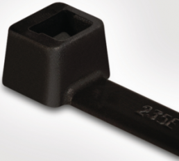 Kabelbinder innenverzahnt, Polyamid, (L x B) 387 x 7.6 mm, Bündel-Ø 3 bis 100 mm, schwarz, -40 bis 105 °C