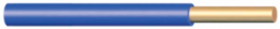 PVC-Schaltdraht, H05V-U, 1,0 mm², AWG 18, blau, Außen-Ø 2,6 mm