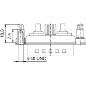 3007W2PAR69E20X CONEC D-Sub Steckverbinder Bild 3