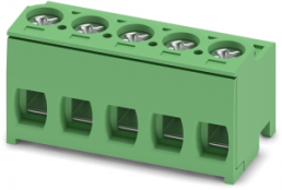 Leiterplattenklemme, 5-polig, RM 5 mm, 0,2-2,5 mm², 10 A, Schraubanschluss, grün, 1755619