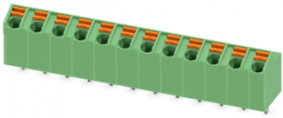 Leiterplattenklemme, 12-polig, RM 5 mm, 0,2-1,5 mm², 9 A, Federklemmanschluss, grün, 1752311