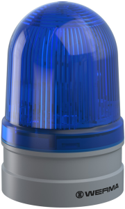 LED-Aufbauleuchte Rundum, Ø 85 mm, blau, 115-230 VAC, IP66
