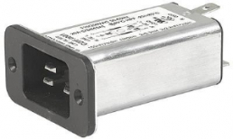 IEC-Stecker-C20, 50 bis 60 Hz, 16 A, 250 VAC, 300 µH, Flachstecker 6,3 mm, C20F.0101