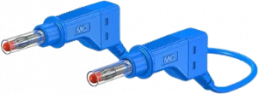 Messleitung mit (4 mm Lamellenstecker, gerade) auf (4 mm Lamellenstecker, gerade), 0.25 m, rot, PVC, 2,5 mm², CAT II