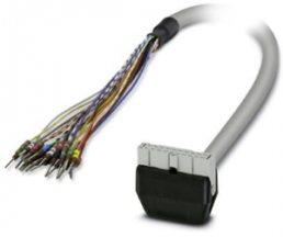 Sensor-Aktor Kabel, Kabeldose auf offenes Ende, 20-polig, 1.5 m, PVC, grau, 2900141