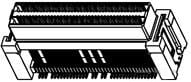 Buchsenleiste, 80-polig, RM 0.6 mm, gerade, schwarz, 6376608-2