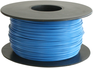 PVC-Schaltdraht, Yv, 0,2 mm², blau, Außen-Ø 1,1 mm