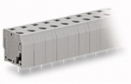 Leiterplattenklemme, 12-polig, RM 7.5 mm, 0,08-2,5 mm², 24 A, Käfigklemme, grau, 739-212