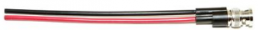 Koaxialkabel, BNC-Stecker (gerade) auf offenes Ende, Tülle schwarz, 177.8 mm, BU-P4970