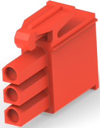 Steckergehäuse, 3-polig, RM 4.2 mm, gerade, rot, 1-172166-2