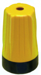 Knickschutztülle, Kabel-Ø 14,5 mm, für BNC, L 23 mm, Kunststoff, gelb