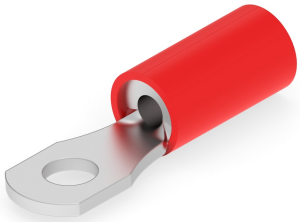 Isolierter Ringkabelschuh, 0,25-1,6 mm², AWG 22 bis 16, 3.02 mm, M2,5, rot