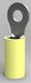 Isolierter Ringkabelschuh, 2,62-6,64 mm², AWG 12 bis 10, 4.34 mm, M4, gelb