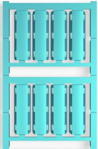 Polyamid Kabelmarkierer, beschriftbar, (B x H) 40 x 9 mm, max. Bündel-Ø 40 mm, blau, 1248790000