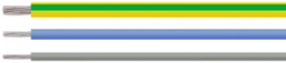XLPO-Schaltlitze, halogenfrei, HELUTHERM 145, 0,25 mm², AWG 24, grün/gelb, Außen-Ø 1,6 mm