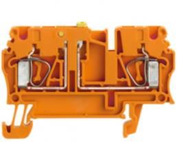 Trenn- und Messtrenn Reihenklemme, Federzuganschluss, 0,5-4,0 mm², 20 A, 6 kV, orange, 8731680000