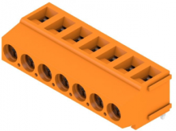 Leiterplattenklemme, 7-polig, RM 5.08 mm, 0,2-2,5 mm², 15 A, Schraubanschluss, orange, 9995000000