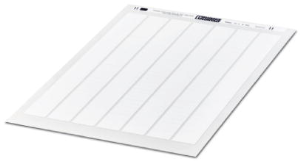Polyester Etikett, (L x B) 25 x 8 mm, weiß, DIN-A4-Bogen mit 224 Stk