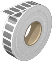 Polyester Gerätemarkierer, (L x B) 18 x 9 mm, grau, Rolle mit 100 Stk