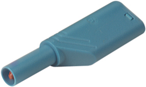 4 mm Stecker, Schraubanschluss, 0,5-1,5 mm², CAT II, blau, LAS S WS BL
