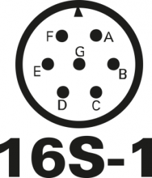 Stecker-Kontakteinsatz, 7-polig, Lötkelch, gerade, 97-16S-1P(431)