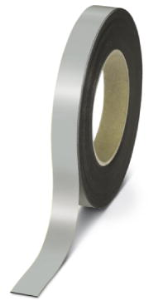 Magnetschild, 20 mm, Band silber, 15 m, 1014304