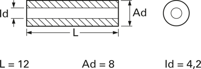 KER 8-4-2X12 QUICK-OHM Abstandsbolzen Bild 3