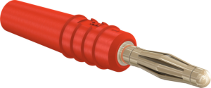 2 mm Stecker, Lötanschluss, 0,5 mm², rot, 22.2618-22