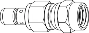 242228 Amphenol RF Koaxial Adapter