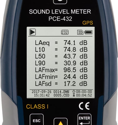 PCE-432-SC 09 PCE Instruments Luxmeter, Schallpegelmesser, Magnetfeldtester Bild 3