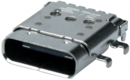USB 3.1 Einbaubuchse Typ C, Leiterplattenanschluss, abgewinkelt