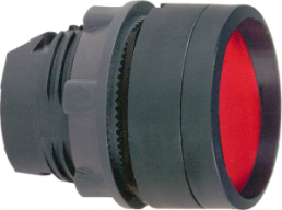Drucktaster, tastend, Bund rund, rot, Frontring schwarz, Einbau-Ø 22 mm, ZB5AA46