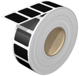 Polyester Gerätemarkierer, (L x B) 27 x 18 mm, schwarz, Rolle mit 1000 Stk