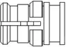 1056521-1 AMP Koaxialsteckverbinder