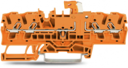 4-Leiter-Trenn- und Messklemme, Federklemmanschluss, 0,25-4,0 mm², 16 A, 6 kV, orange, 2002-1872