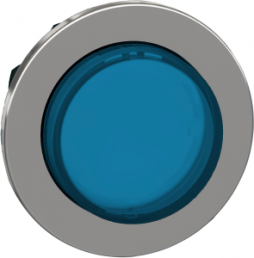 Frontelement, unbeleuchtet, tastend, Bund rund, blau, Einbau-Ø 30.5 mm, ZB4FH63