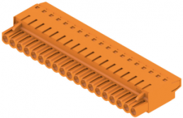 Stiftleiste, 19-polig, RM 5.08 mm, gerade, orange, 1501260000