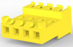 Buchsengehäuse, 4-polig, RM 3.96 mm, gerade, gelb, 3-644466-4