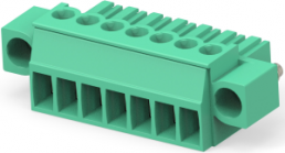 Leiterplattenklemme, 7-polig, RM 3.5 mm, 0,05-2 mm², 11 A, Käfigklemme, grün, 284510-7