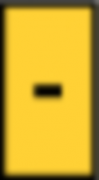 PVC Kabelmarkierer, Aufdruck "-", (L x B) 4.5 x 11.5 mm, max. Bündel-Ø 6.3 mm, gelb, 531-07923