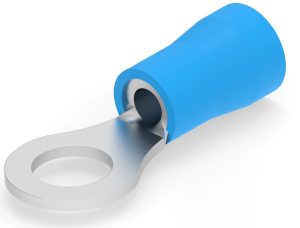 Isolierter Ringkabelschuh, 1,0-2,6 mm², AWG 16 bis 14, 5.2 mm, M5, blau