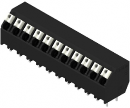 Leiterplattenklemme, 11-polig, RM 5 mm, 0,13-1,5 mm², 12 A, Federklemmanschluss, schwarz, 1884450000
