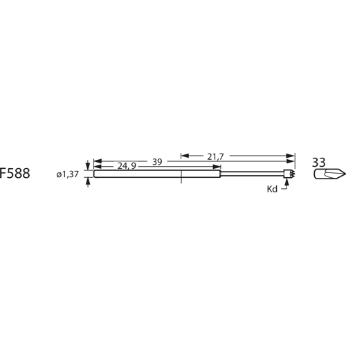 F58833S090L300 Feinmetall Prüfstifte Bild 3