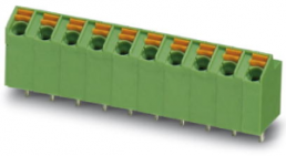 Leiterplattenklemme, 10-polig, RM 5 mm, 0,2-1,5 mm², 9 A, Federklemmanschluss, grün, 1752298