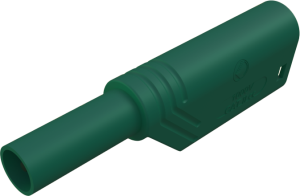 4 mm Stecker, Schraubanschluss, 0,5-1,5 mm², CAT II, grün, LAS S WS AU GN