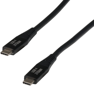 USB4 Anschlusskabel, USB Stecker Typ C auf USB Stecker Typ C, 2 m, schwarz