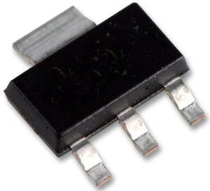 Bipolartransistor, NPN, 300 mA, 400 V, SMD, SOT-223, FJT44TF