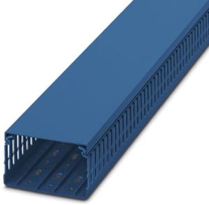 Verdrahtungskanal, (L x B x H) 2000 x 100 x 60 mm, PVC, blau, 3240323