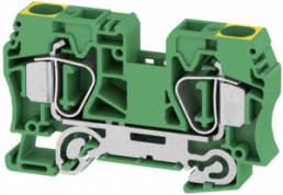Schutzleiter-Reihenklemme, Federzuganschluss, 1,5-16 mm², 2-polig, 8 kV, gelb/grün, 1745250000