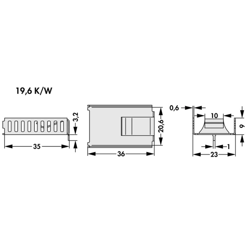 FK 273 MI 247 H Fischer Elektronik Kühlkörper Bild 2